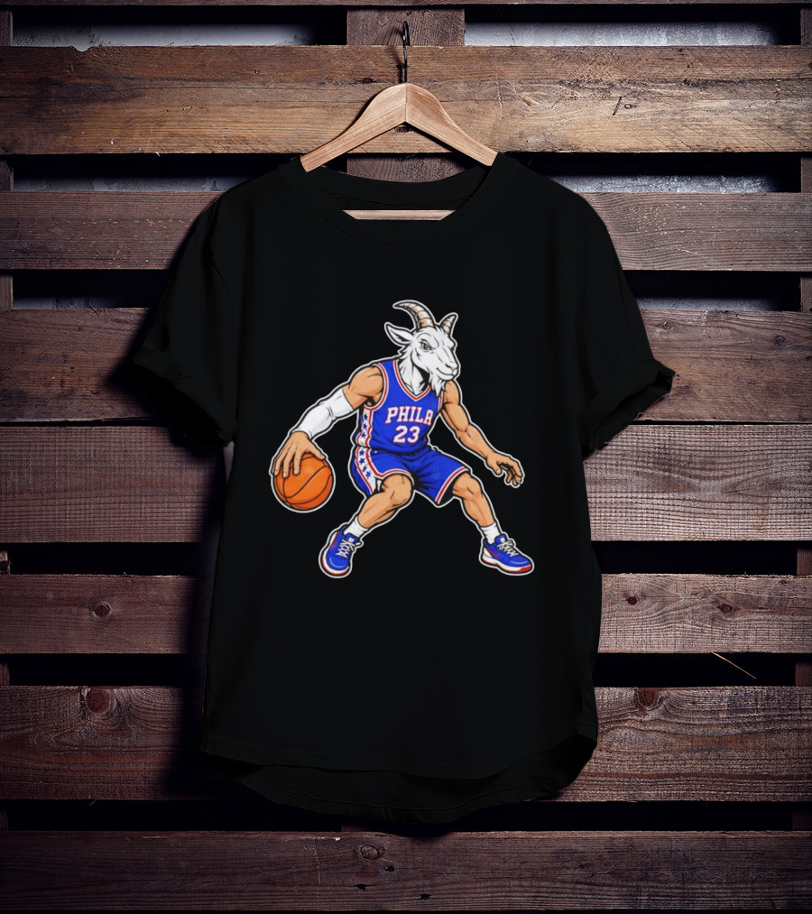 GOAT Philly LeBron James 23 Philadelphia Sixers Basketball Player T-Shirt