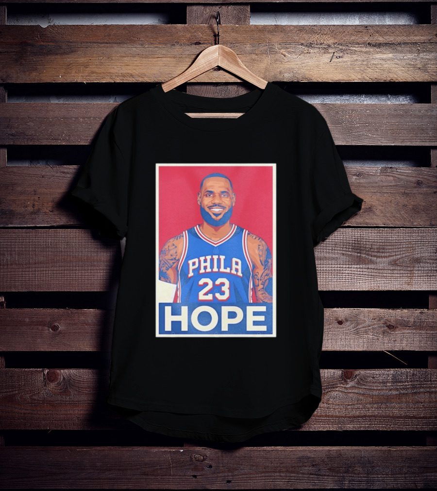 LeBron James 23 Phila Hope Basketball Jersey T-Shirt