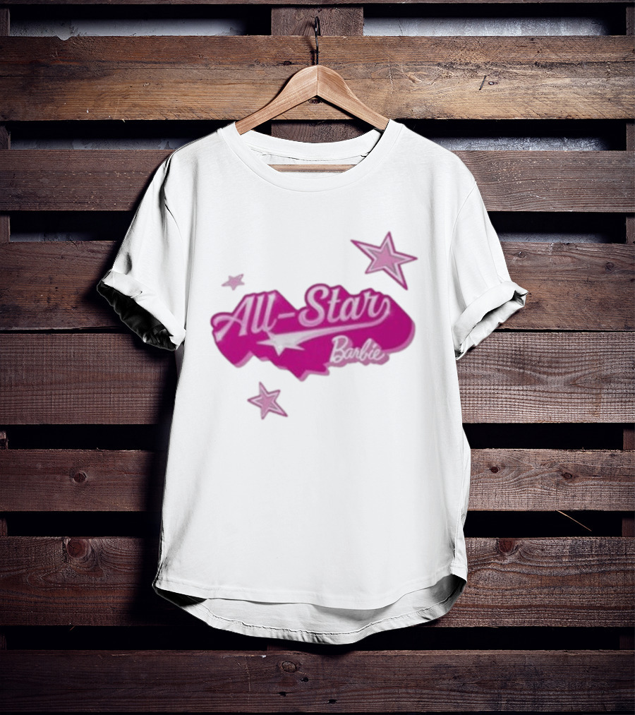 Angel Reese All Star Barbie Pink Star T-Shirt