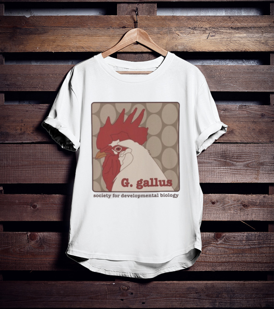 G Gallus Society For Developmental Biology Chicken Rooster Oval T-Shirt