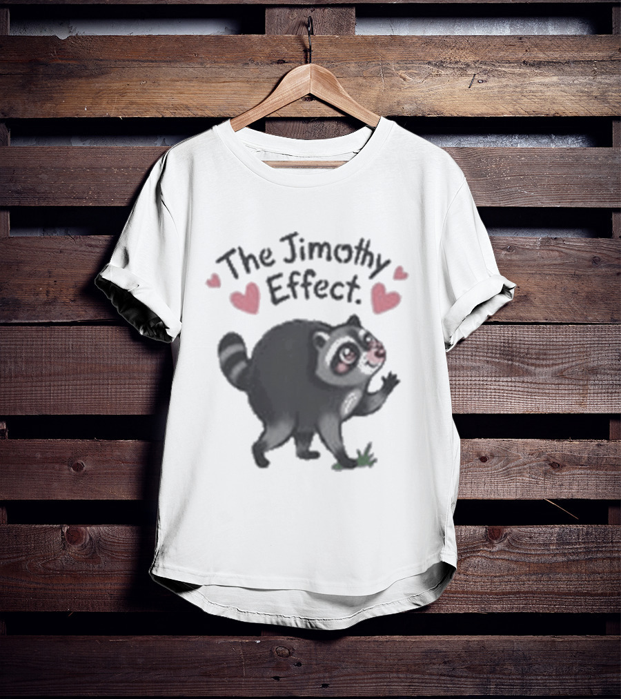 The Jimothy Effect Raccoon With Hearts T-Shirt