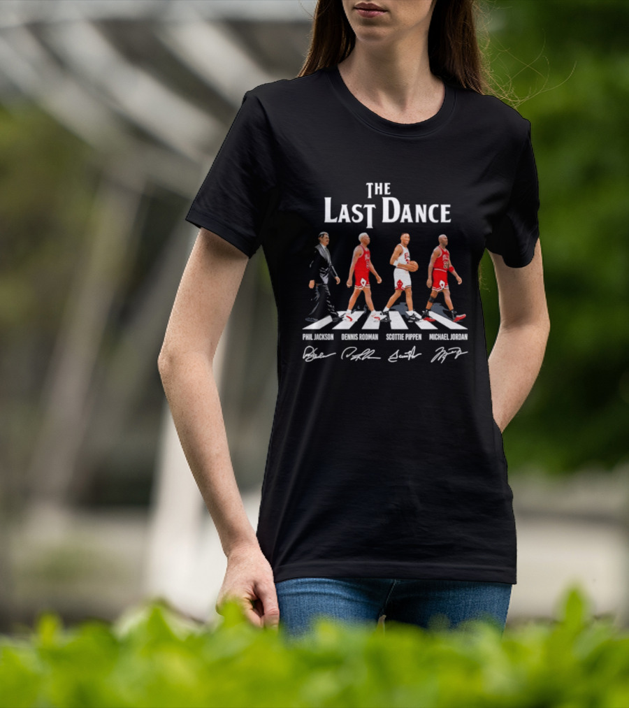 The Last Dance Phil Jackson Dennis Rodman Scottie Pippen Michael Jordan Chicago Bulls T-Shirt