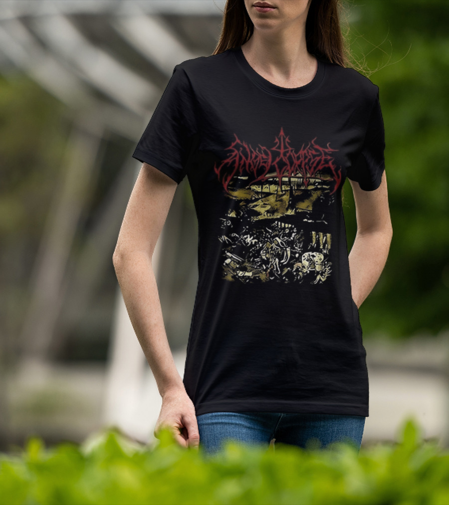 Angelcorpse Vomit War Crush The Sacred Heart Unholy Raven Dying Dove Of Peace Two Sided T-Shirt