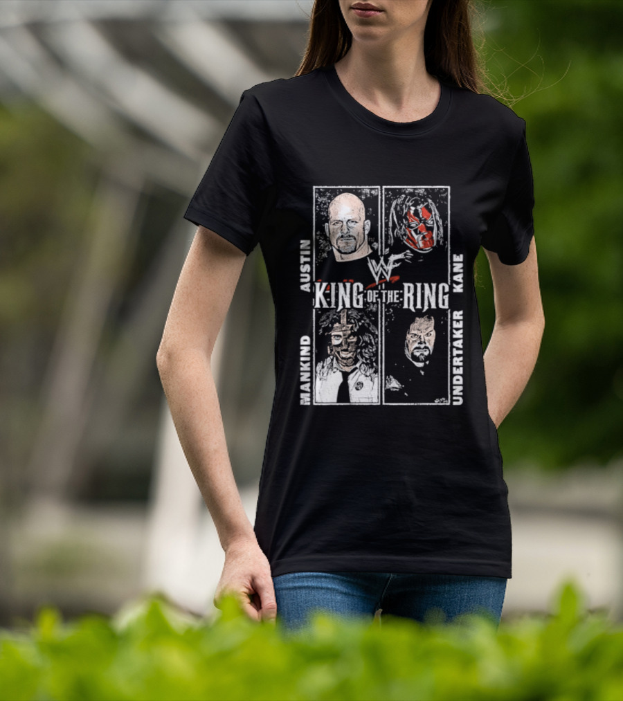 WWF King Of The Ring Austin Kane Mankind Undertaker T-Shirt
