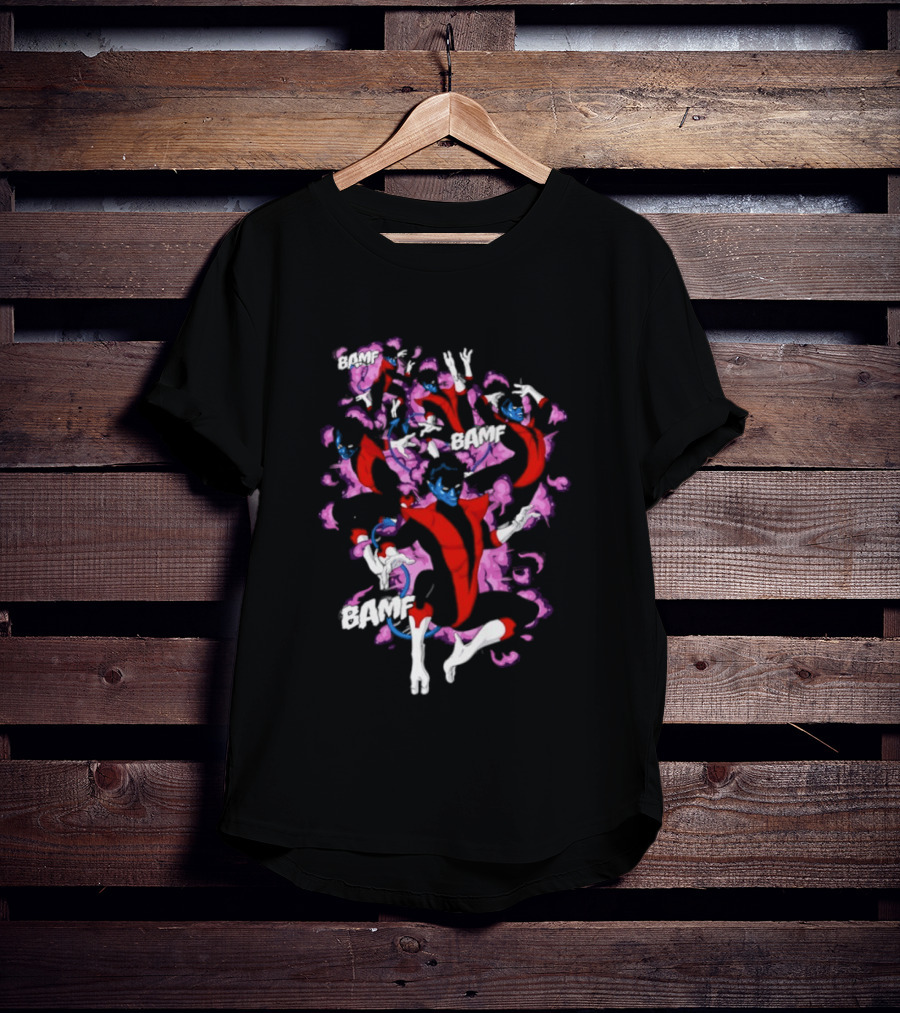 Bamf Nightcrawler Comic Smoke Effect X Men T-Shirt