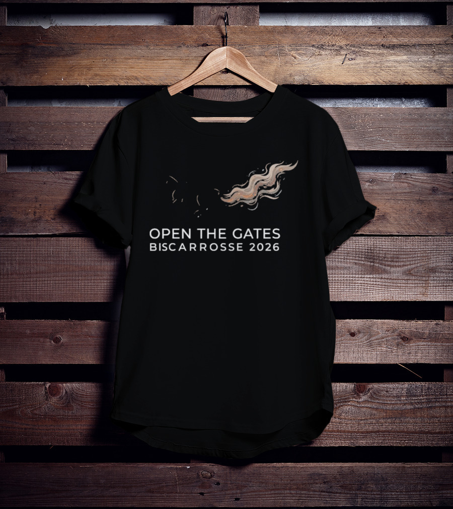 Open The Gates Biscarrosse Horse Rescue 2026 Wildfire Survivor T-Shirt