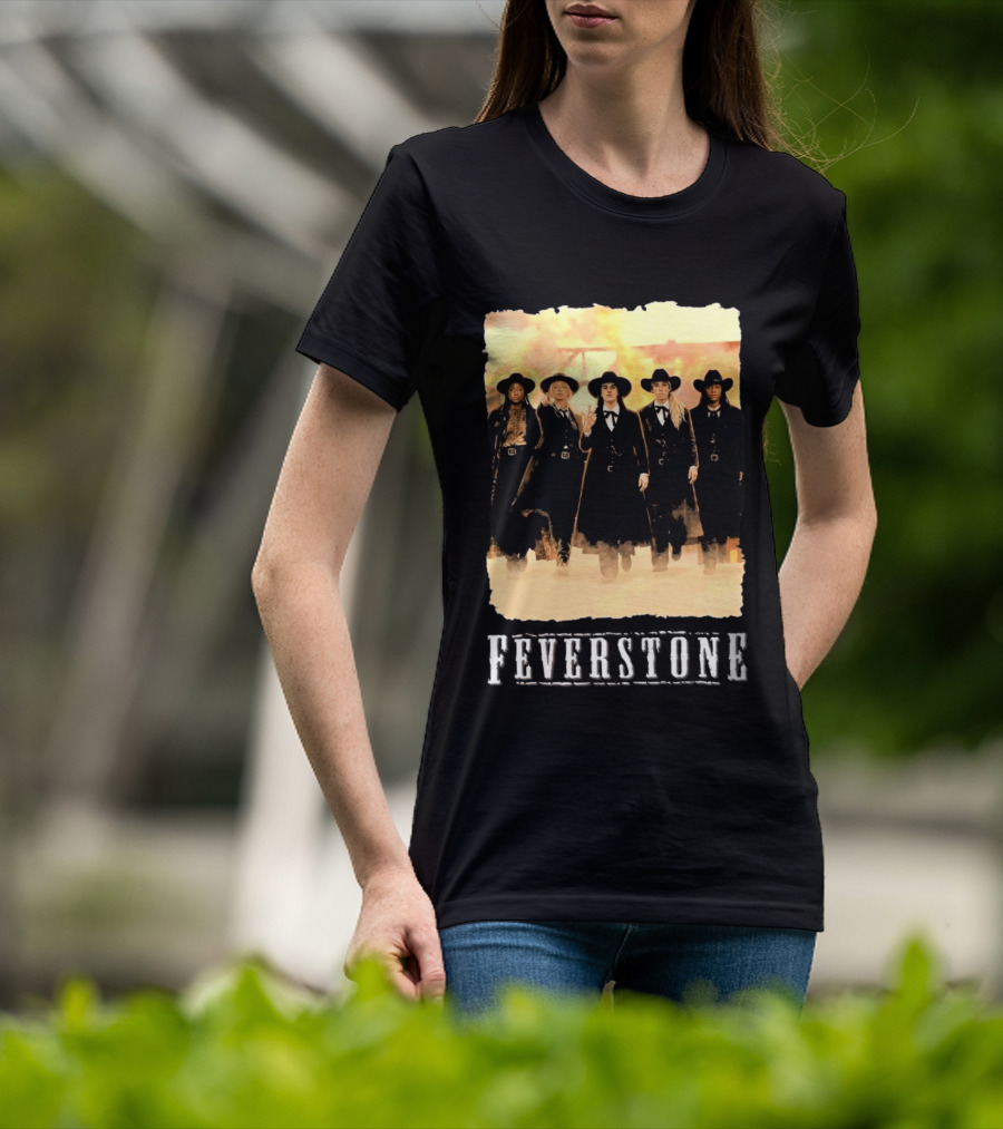 Feverstone Western Style Group In Cowboy Hats T-Shirt
