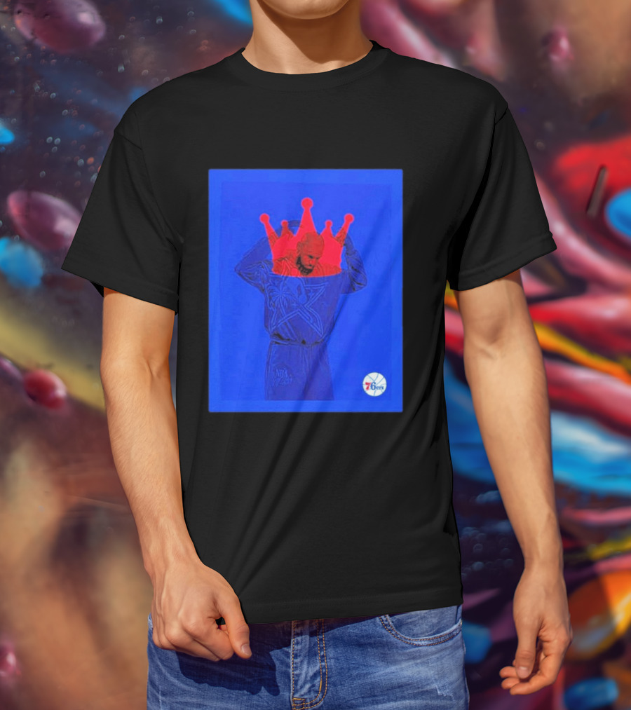 LeBron James NBA All Star Crown Philadelphia 76ers T-Shirt