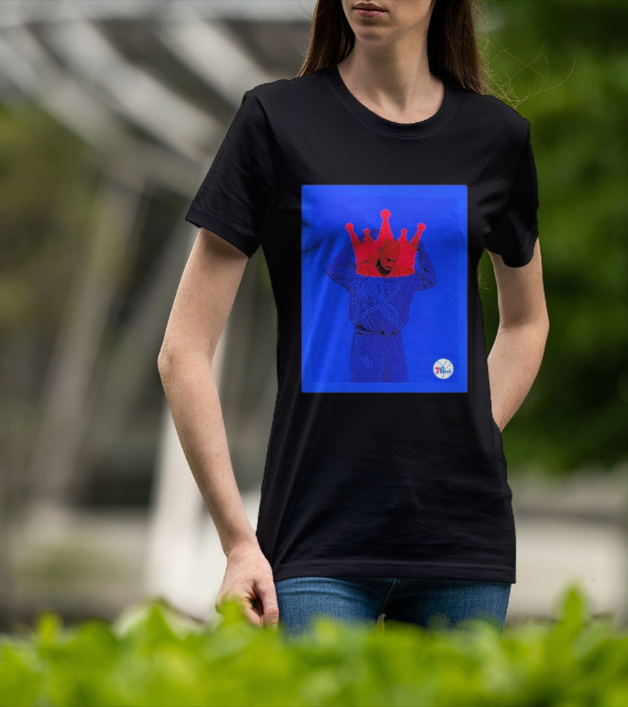 LeBron James NBA All Star Crown Philadelphia 76ers T-Shirt