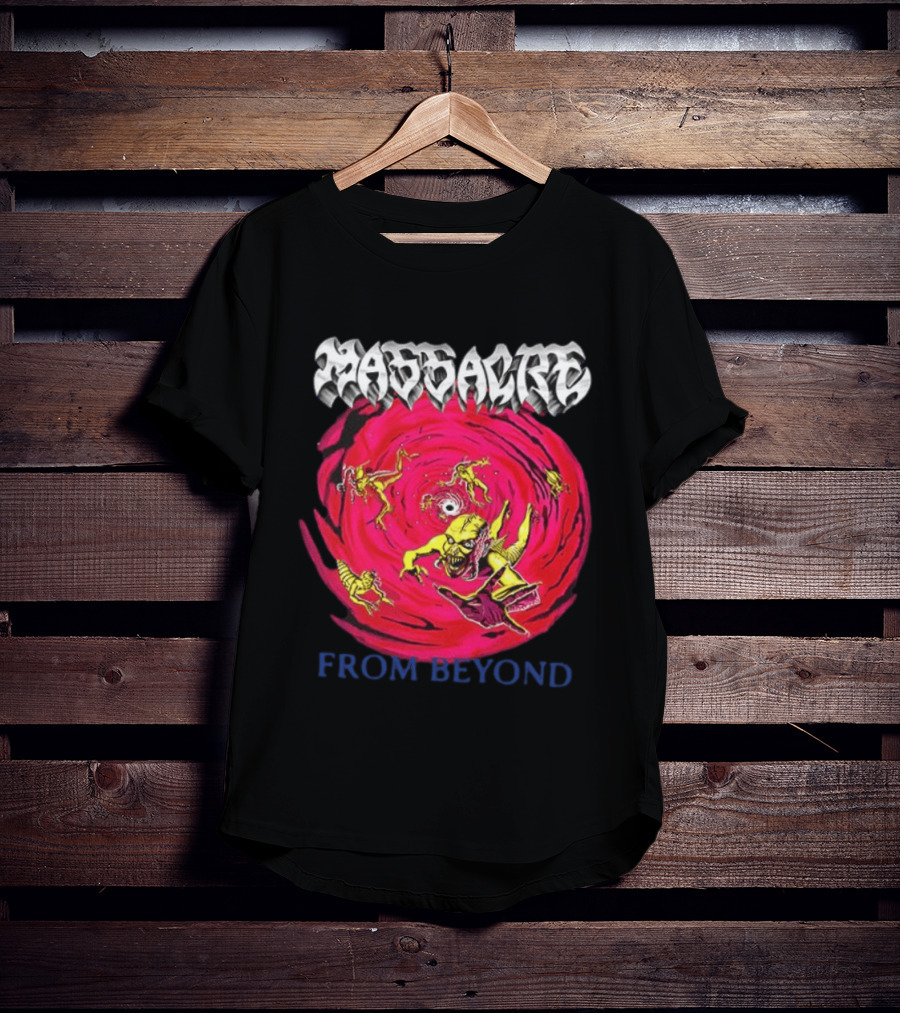 Massacre From Beyond 1991 Two Sided Horror Imagery Team T-Shirt