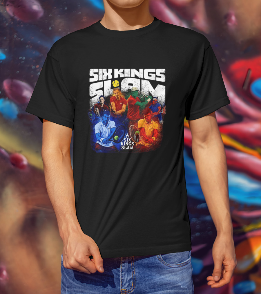 Six Kings Slam Tennis 2026 Iconic Players Edition T-Shirt
