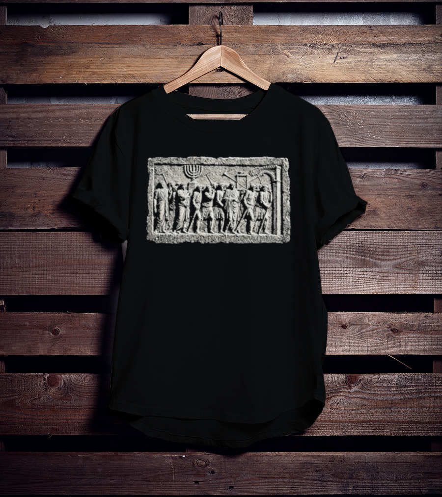 Nick Fuentes Arch Of Titus Menorah Relief Roman Soldiers T-Shirt