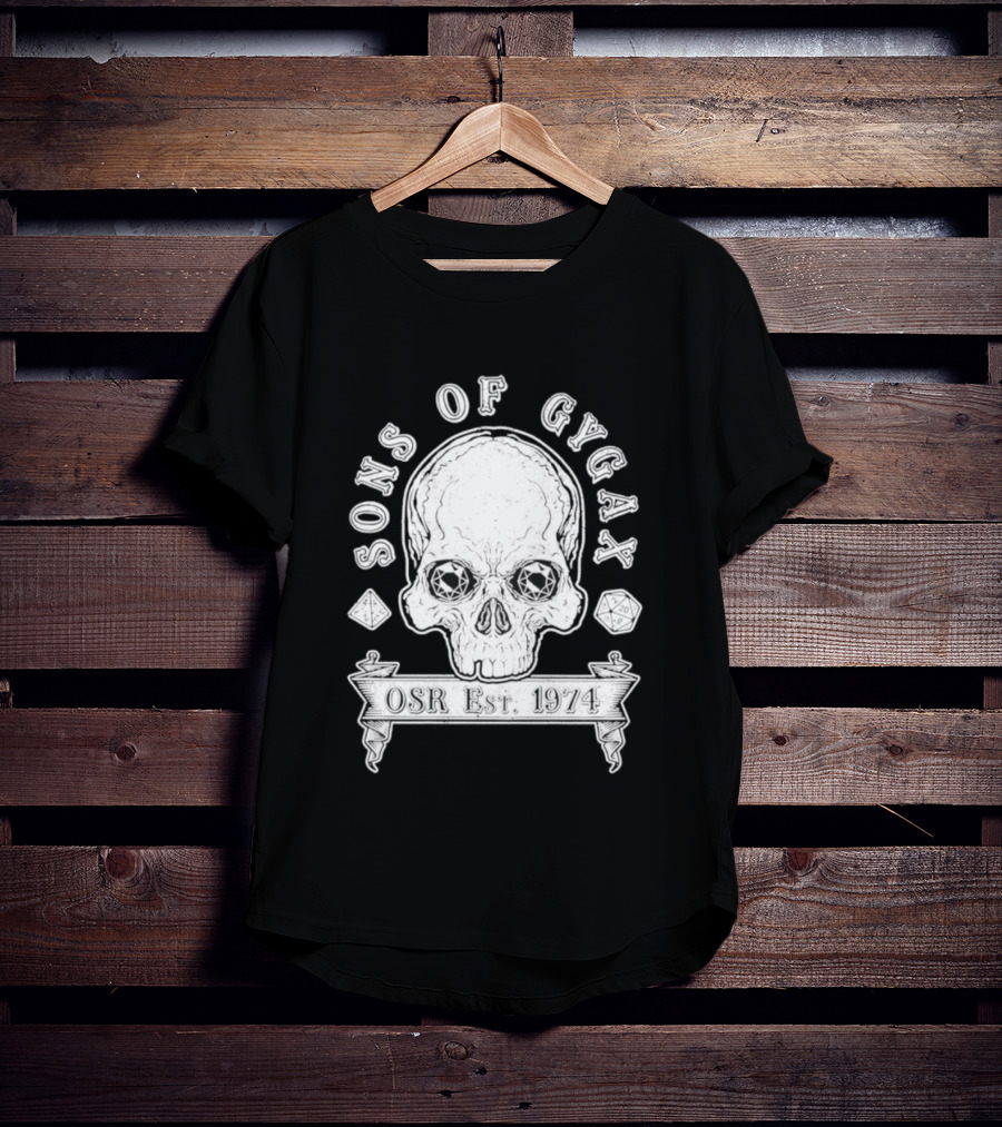 Sons Of Gygax OSR Est 1974 Skull T-Shirt