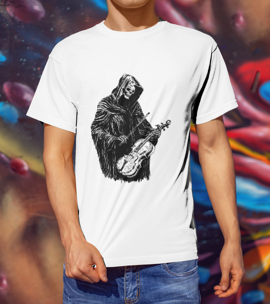 Avenged Sevenfold A7X North American Tour 2026 At Peace Tour Dates Grim Reaper Playing Violin T-Shirt