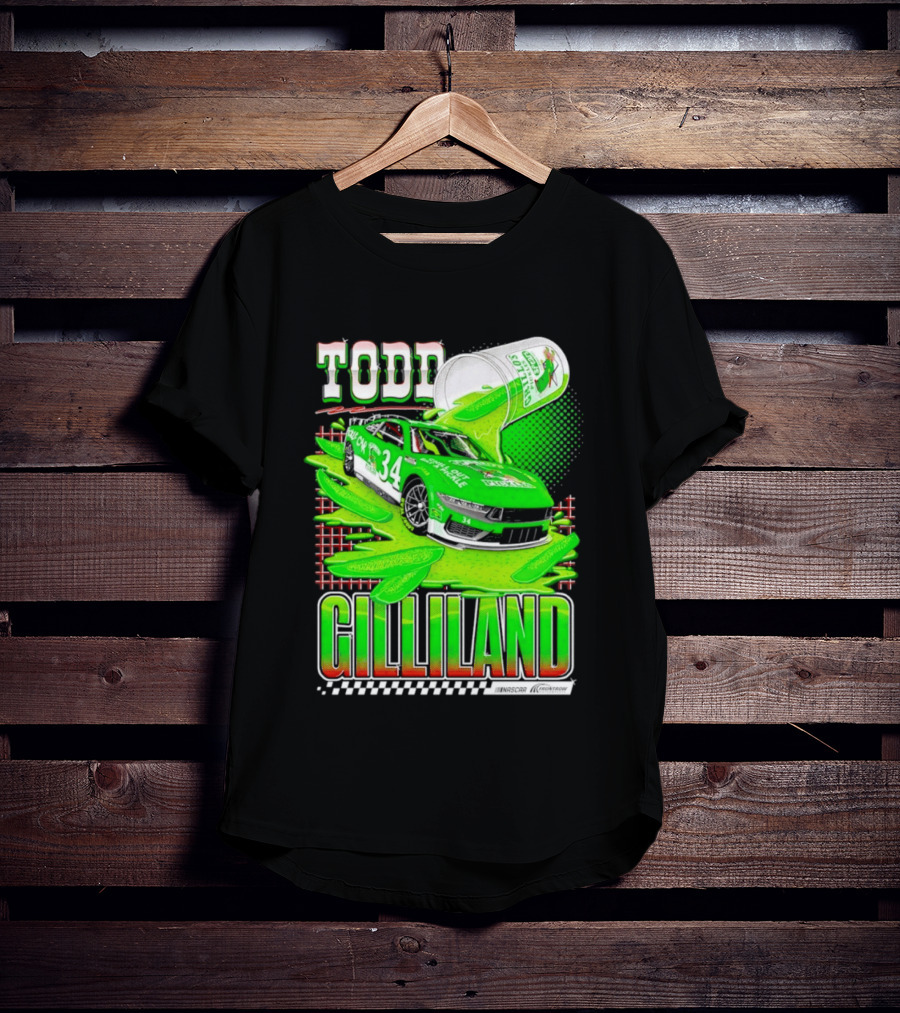 Todd Gilliland NASCAR 34 Pickle Juice Racing Car Victory 2026 T-Shirt