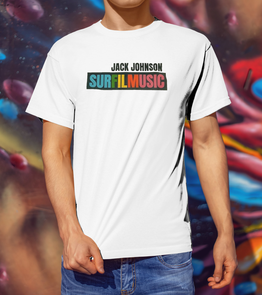 Jack Johnson Surfilmusic Tour 2026 Colorful T-Shirt