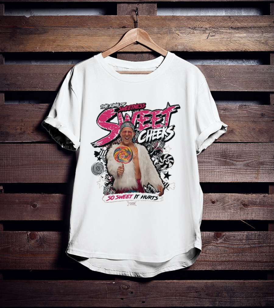 The King Of Sweetness Sweet Cheeks So Sweet It Hurts Lollipop Fur Jacket T-Shirt