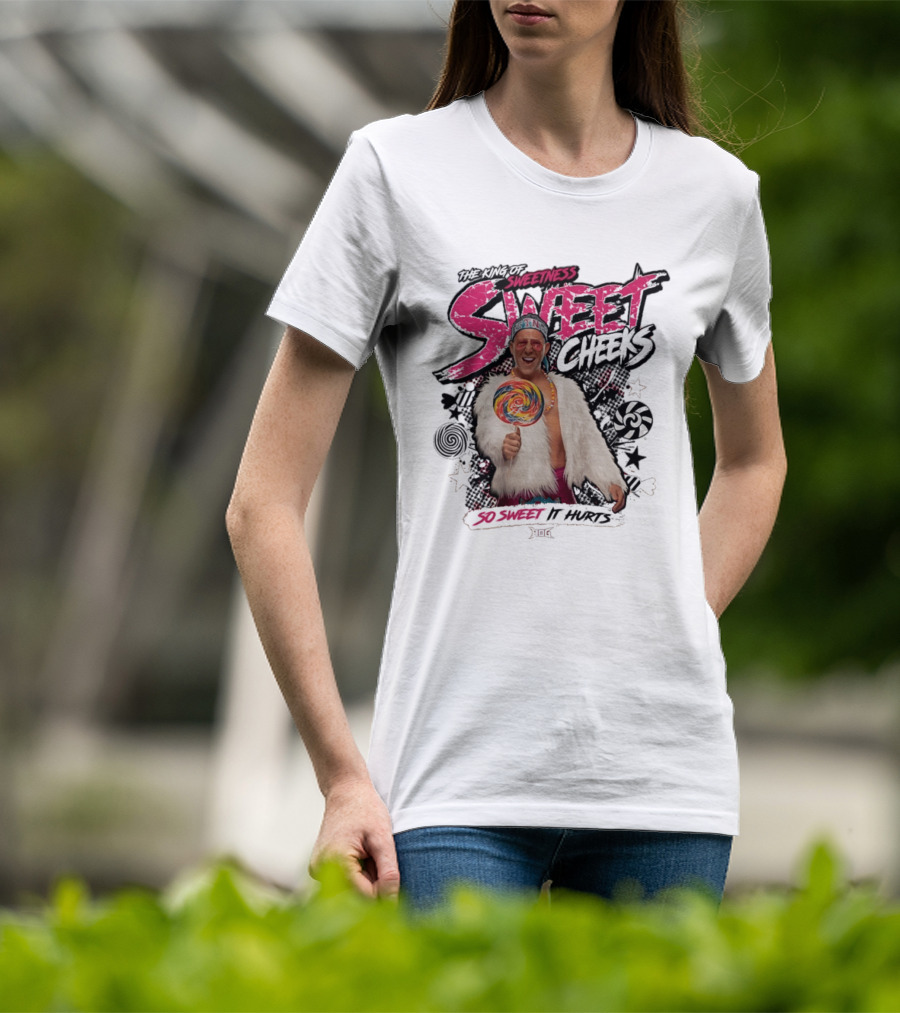 The King Of Sweetness Sweet Cheeks So Sweet It Hurts Lollipop Fur Jacket T-Shirt