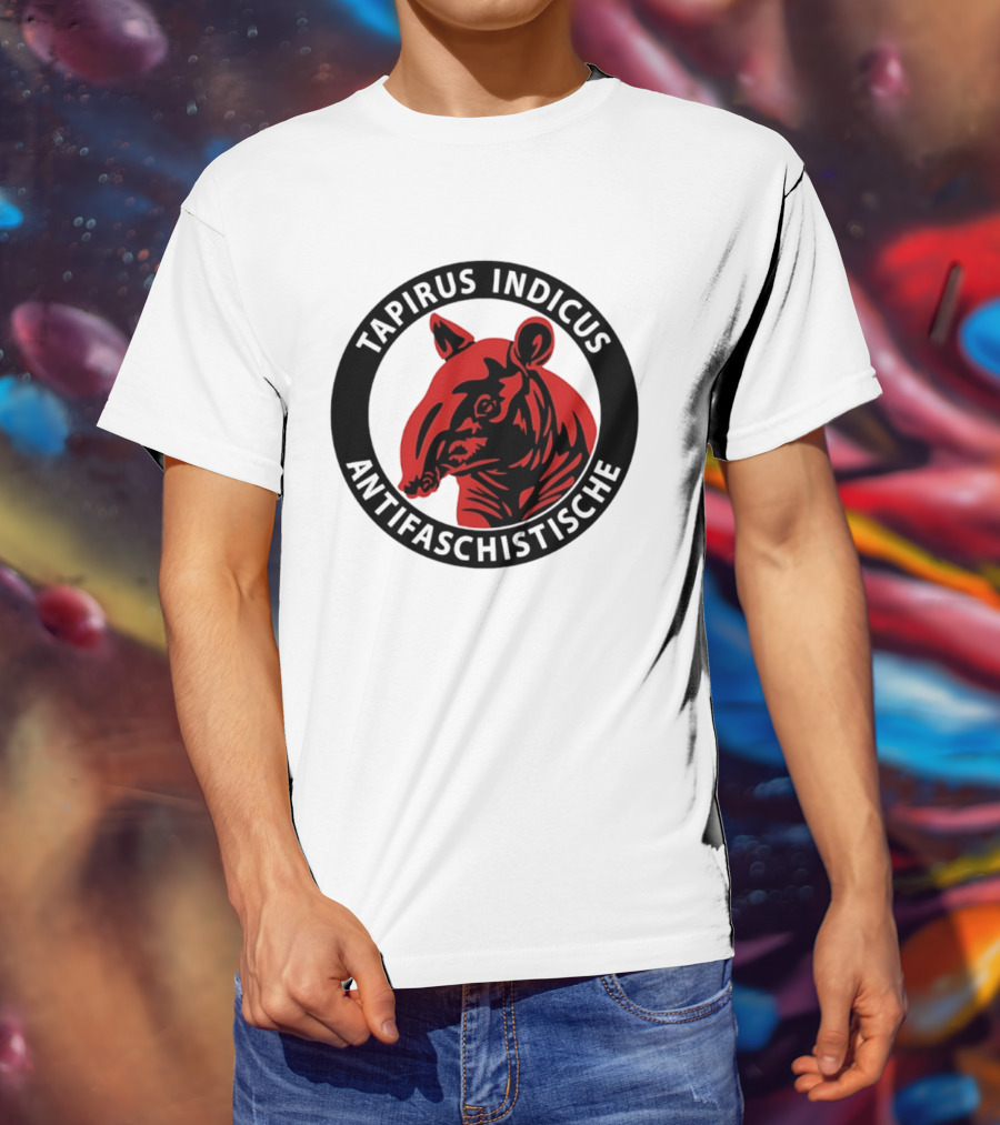 Tapirus Indicus Antifaschistische Antifa T-Shirt