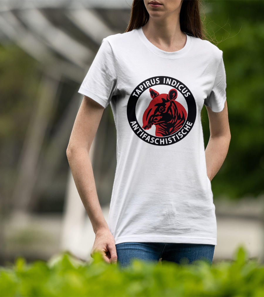 Tapirus Indicus Antifaschistische Antifa T-Shirt