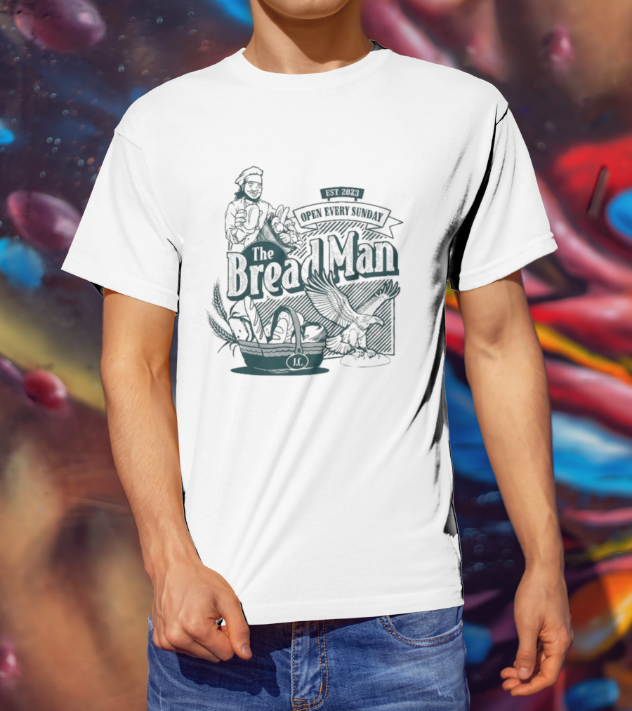 The Bread Man Open Every Sunday Vintage Bakery T-Shirt