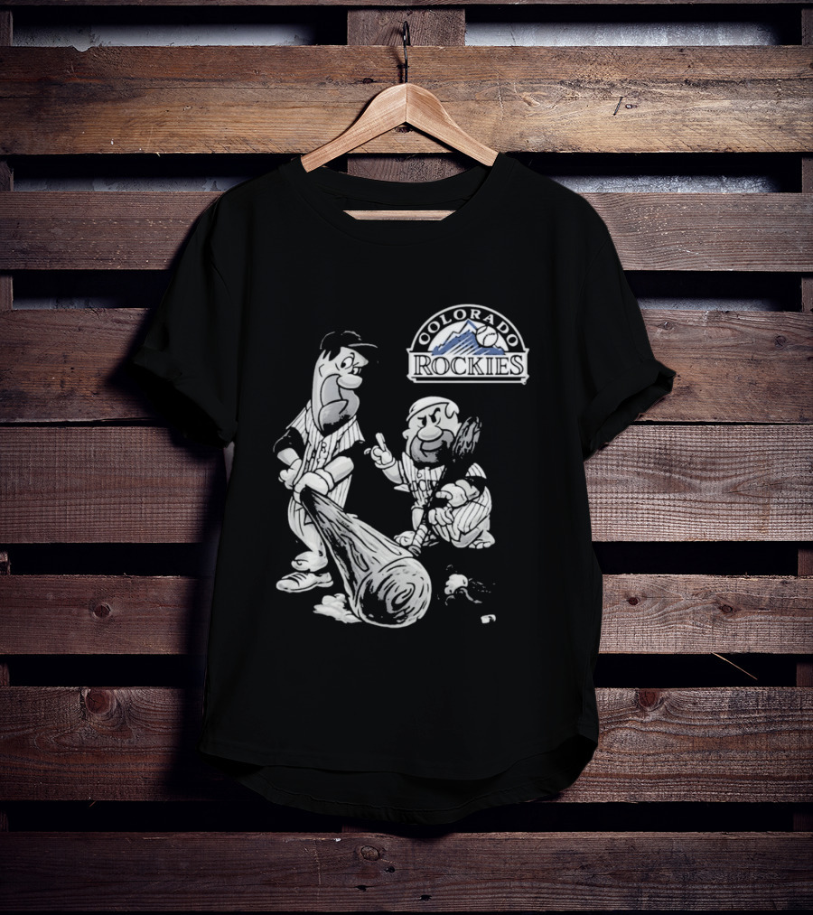Colorado Rockies 2026 Flintstones Baseball T-Shirt