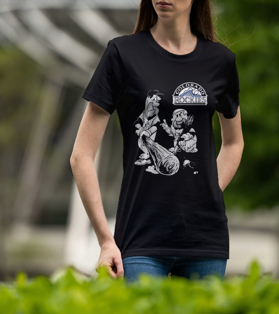 Colorado Rockies 2026 Flintstones Baseball T-Shirt