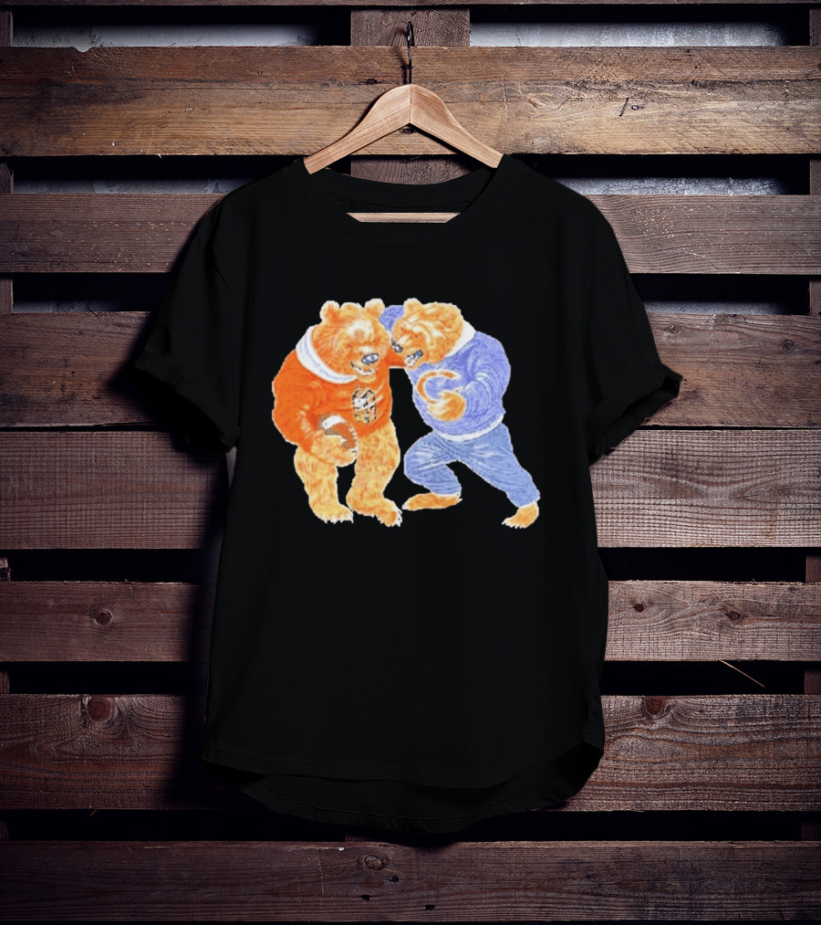 2026 Rome Odunze Bears With Football Fight T-Shirt