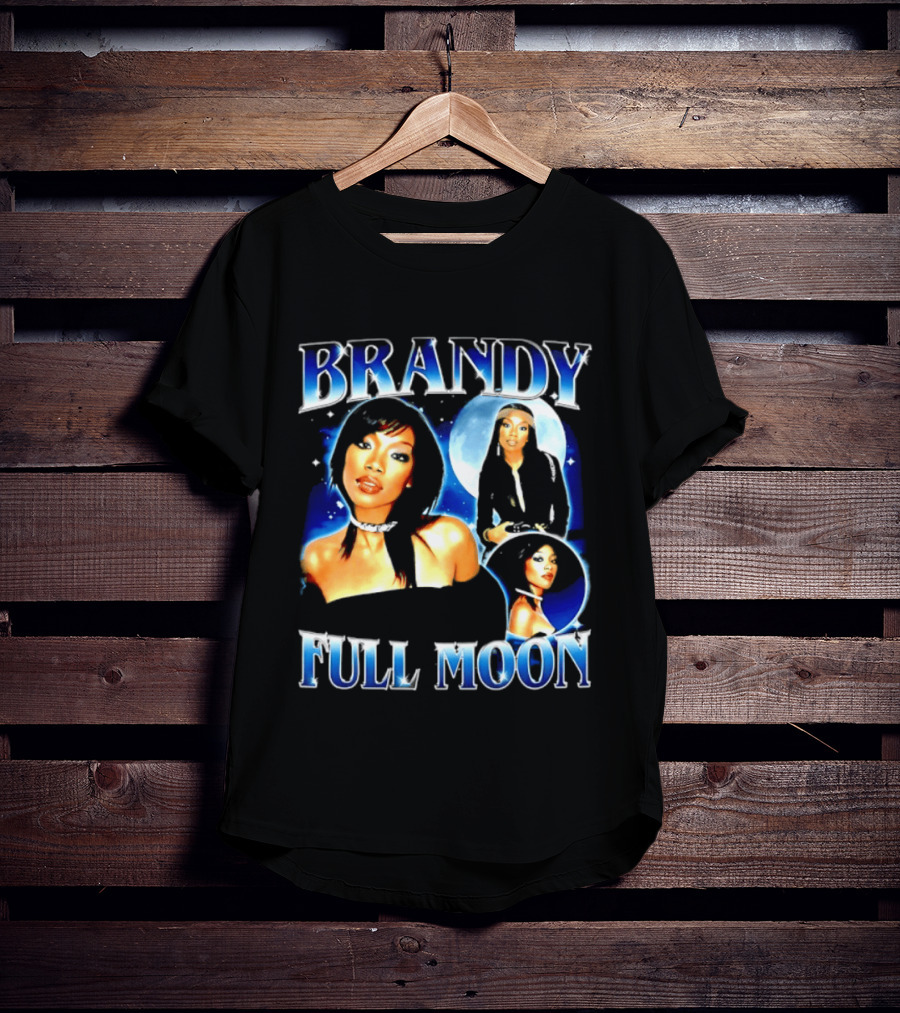 Brandy Full Moon Y2K R&B Music T-Shirt