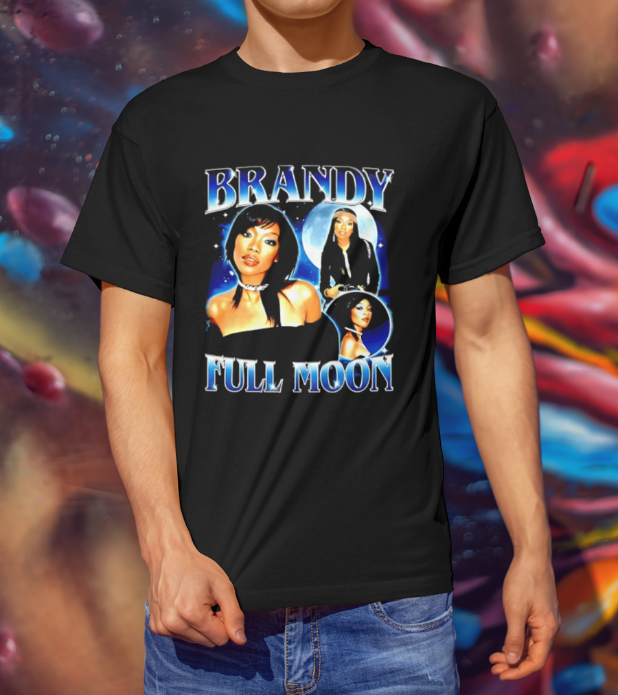 Brandy Full Moon Y2K R&B Music T-Shirt