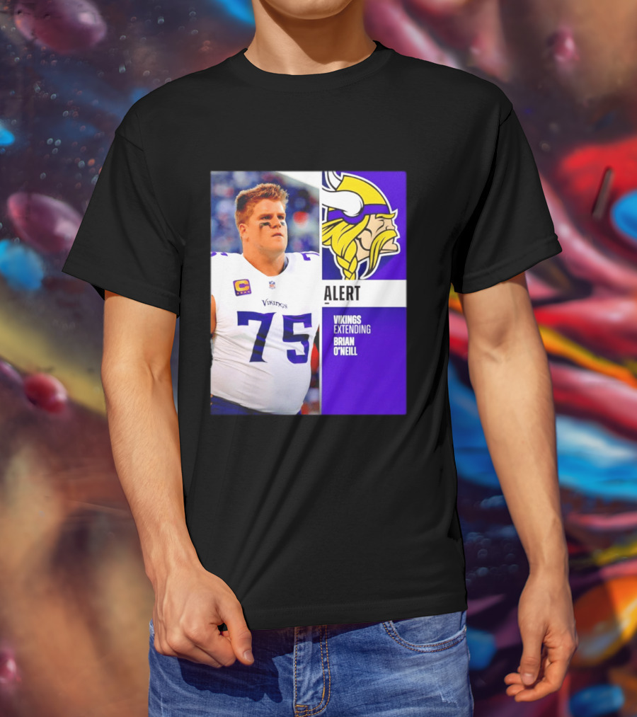 Alert Vikings Extending Brian O'Neill 75 T-Shirt