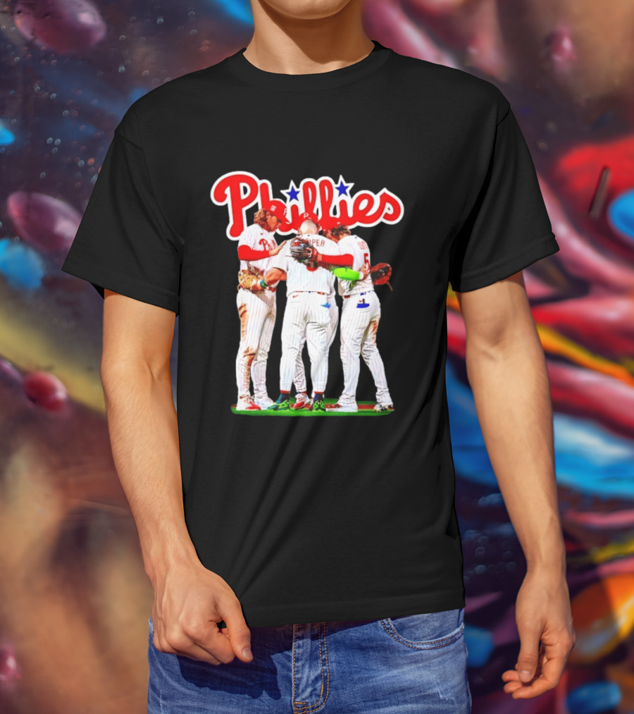 Bryce Harper Alec Bohm Edmundo Sosa Bryson Stott Philadelphia Phillies Team Unity T-Shirt