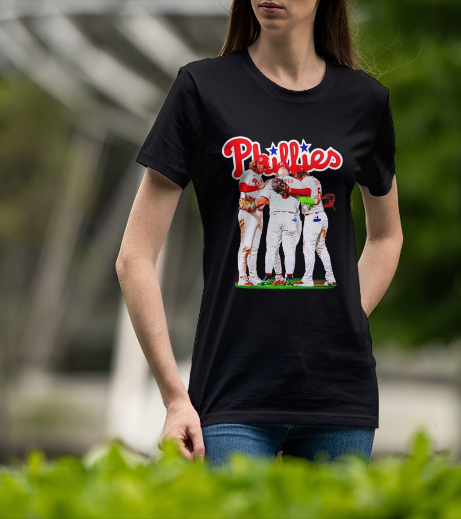 Bryce Harper Alec Bohm Edmundo Sosa Bryson Stott Philadelphia Phillies Team Unity T-Shirt