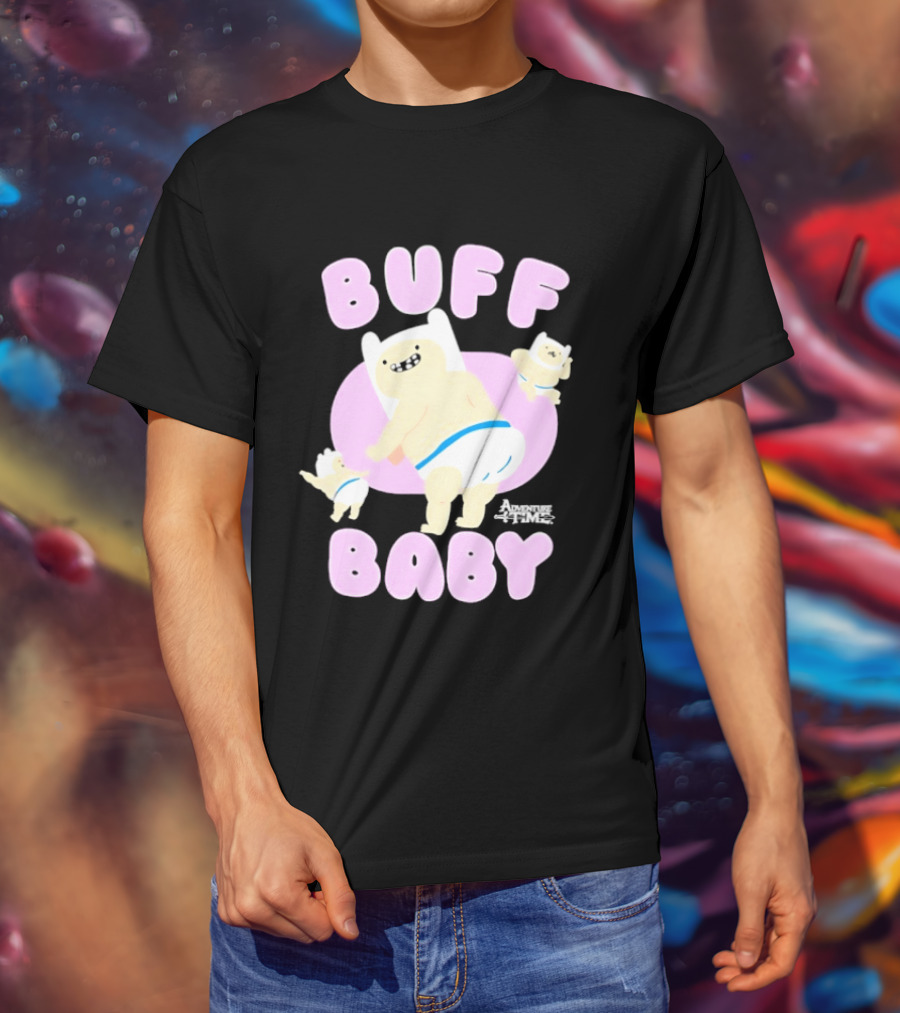 Buff Baby Adventure Time Finn The Human Dancing Babies T-Shirt