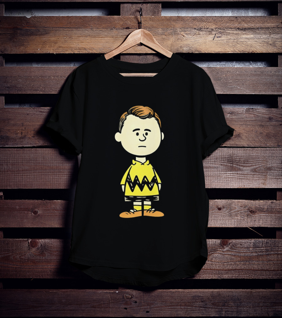 Charlie Brown Kirk Peanuts Style Character Fusion T-Shirt