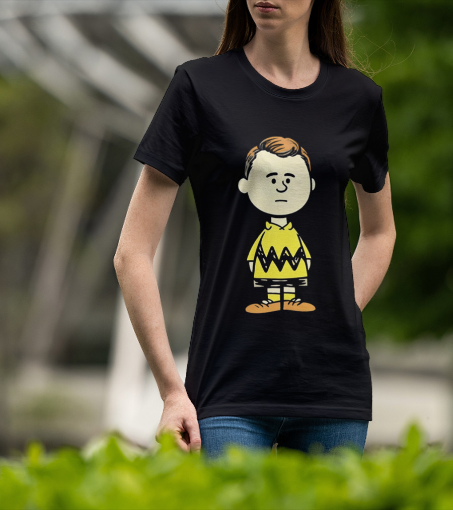 Charlie Brown Kirk Peanuts Style Character Fusion T-Shirt