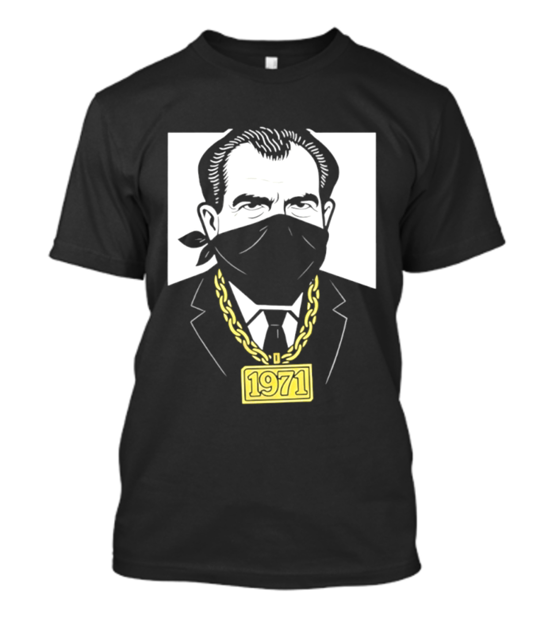 Richard Nixon 1971 Bandana Gold Chain T-Shirt