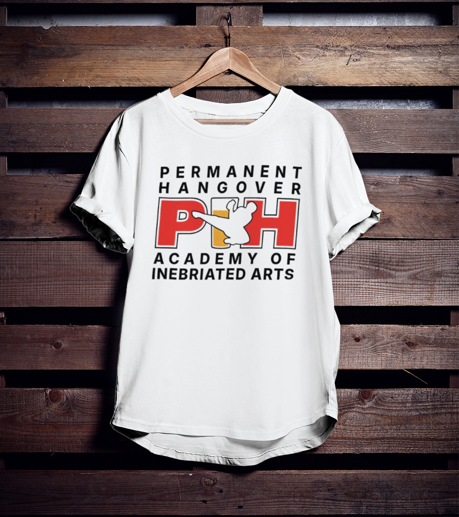 Permanent Hangover PIH Academy Of Inebriated Arts T-Shirt