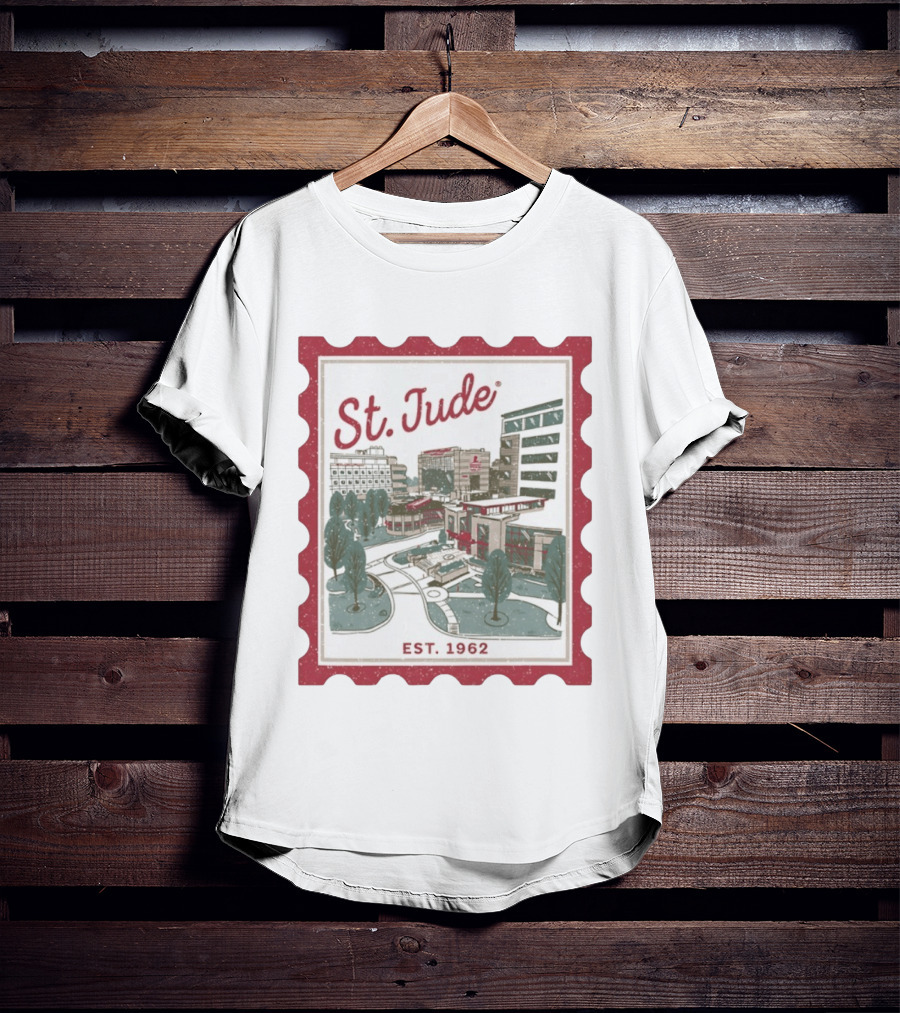 St. Jude Children's Research Hospital Est. 1962 Charity Stamp T-Shirt