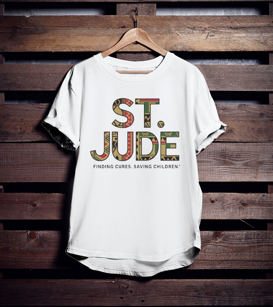 St. Jude Finding Cures Saving Children Bold Tribal T-Shirt