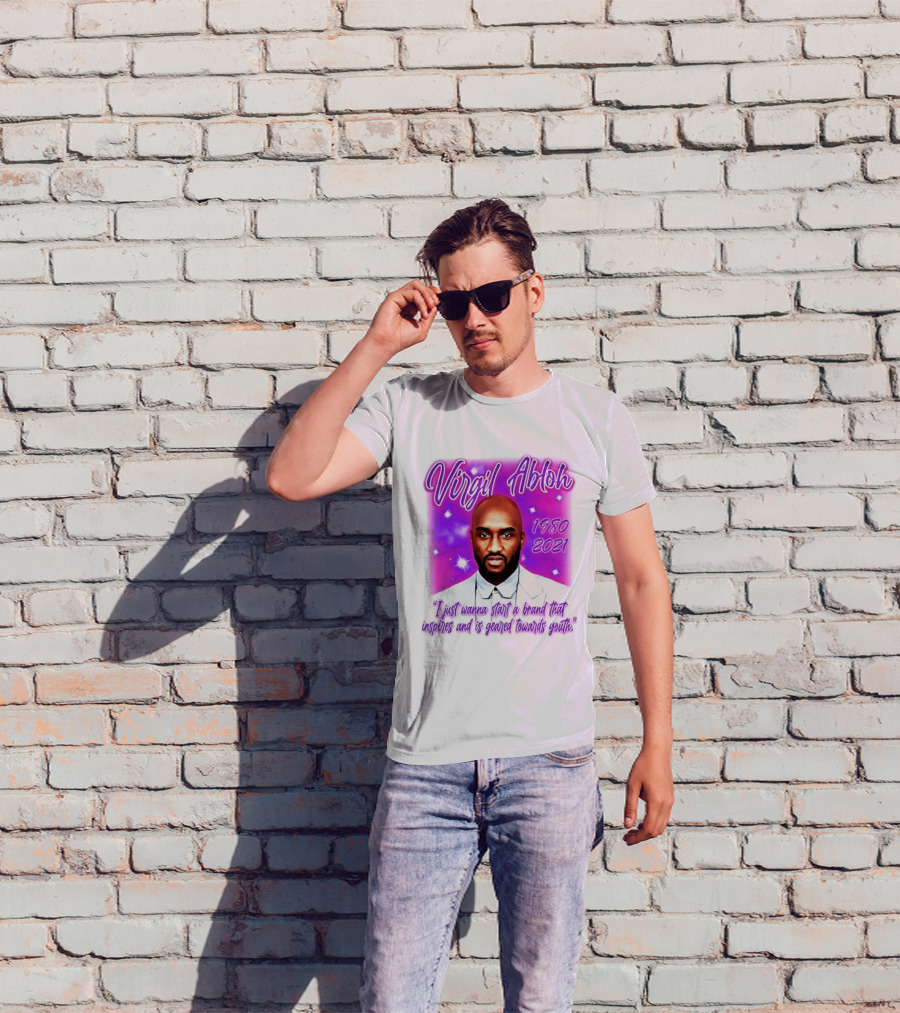 Virgil Abloh 1980 2021 I Just Wanna Start A Brand That Inspires And Is Geared Towards Youth T-Shirt