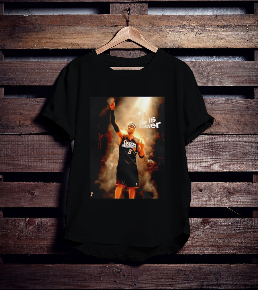 Allen Iverson Philadelphia 76ers NBA LeBron Is The Answer T-Shirt