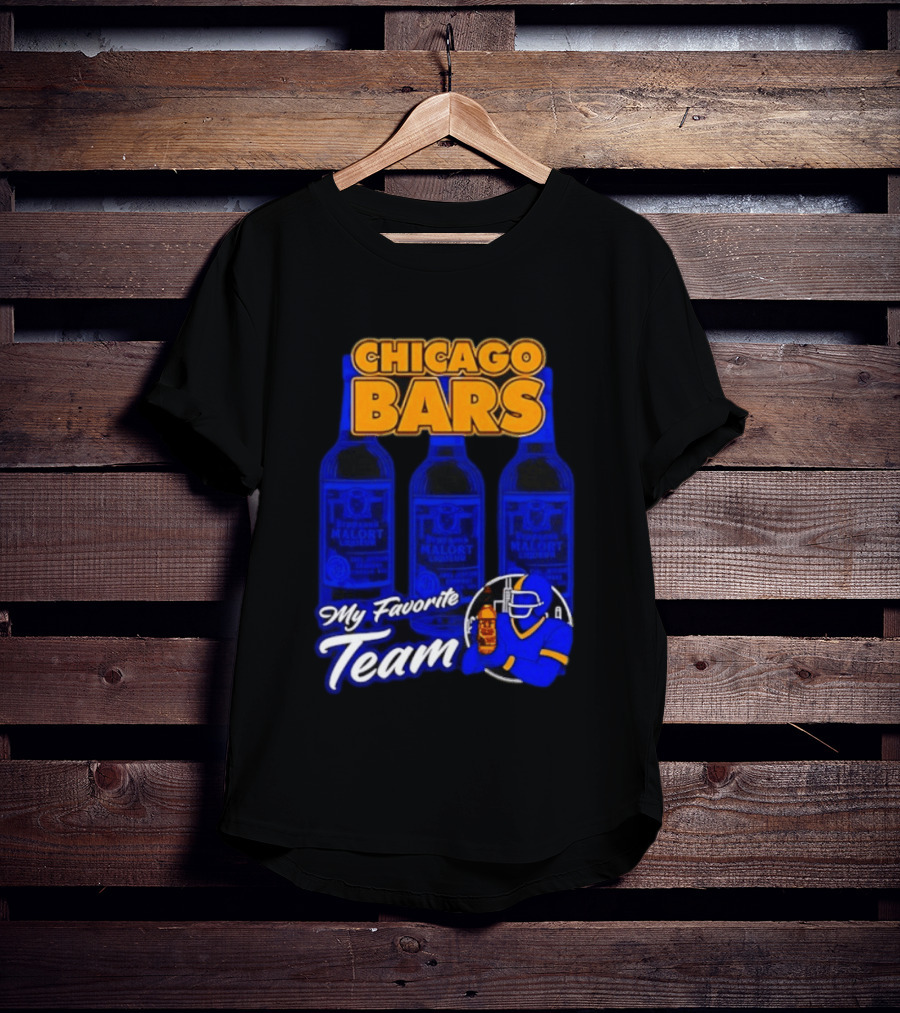 Chicago Bars My Favorite Team Jeppson's Malort Liqueur T-Shirt
