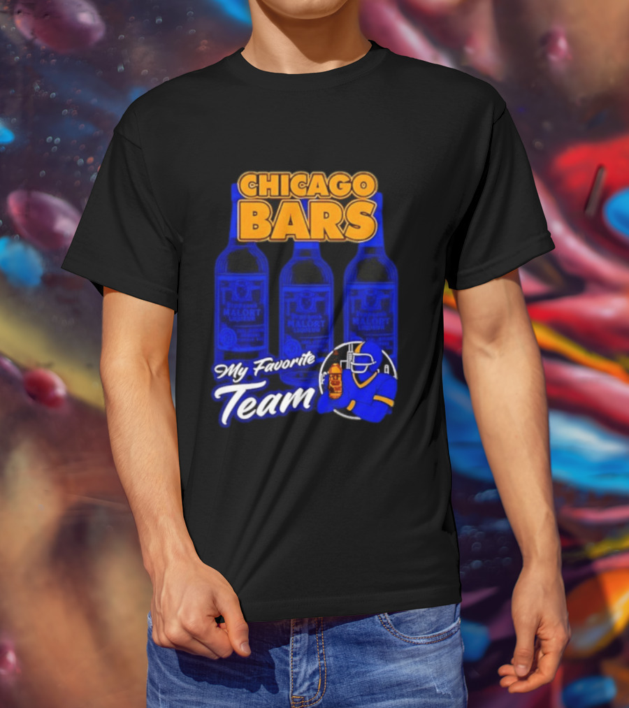 Chicago Bars My Favorite Team Jeppson's Malort Liqueur T-Shirt