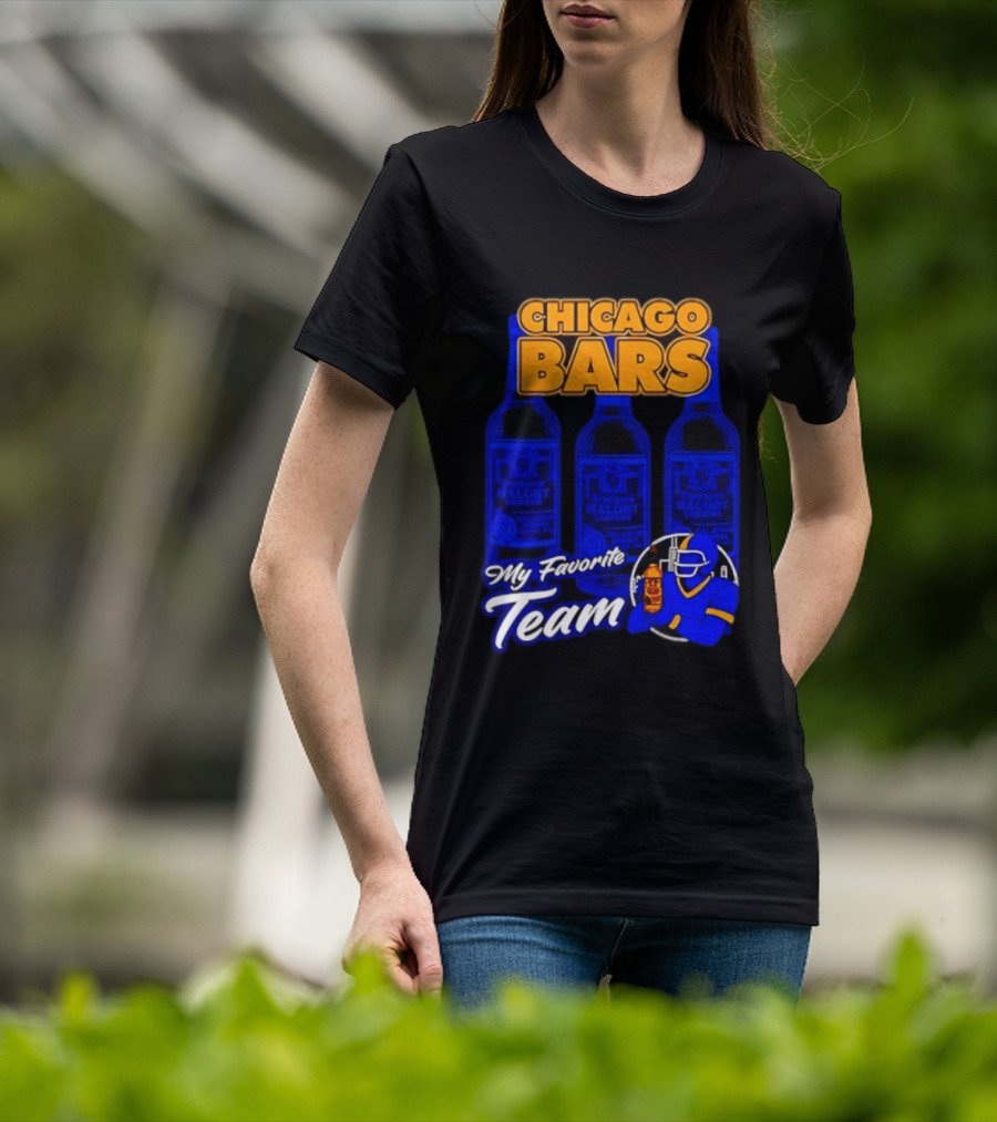 Chicago Bars My Favorite Team Jeppson's Malort Liqueur T-Shirt