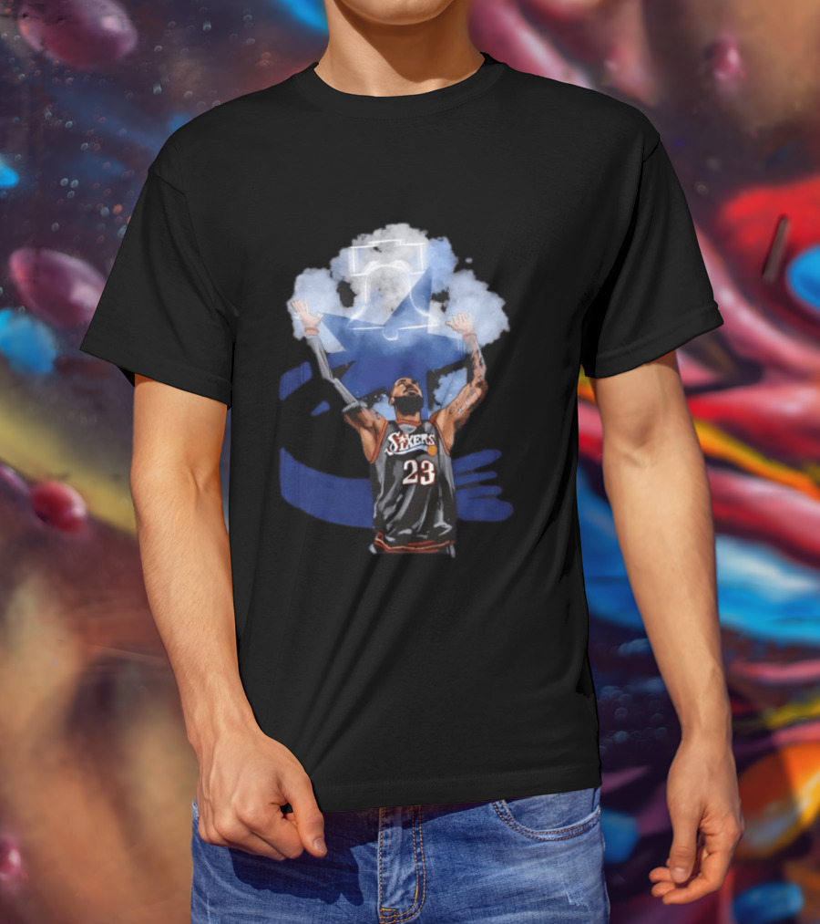 Philadelphia 76ers LeBron James 23 With Bells On Cloud 5 T-Shirt