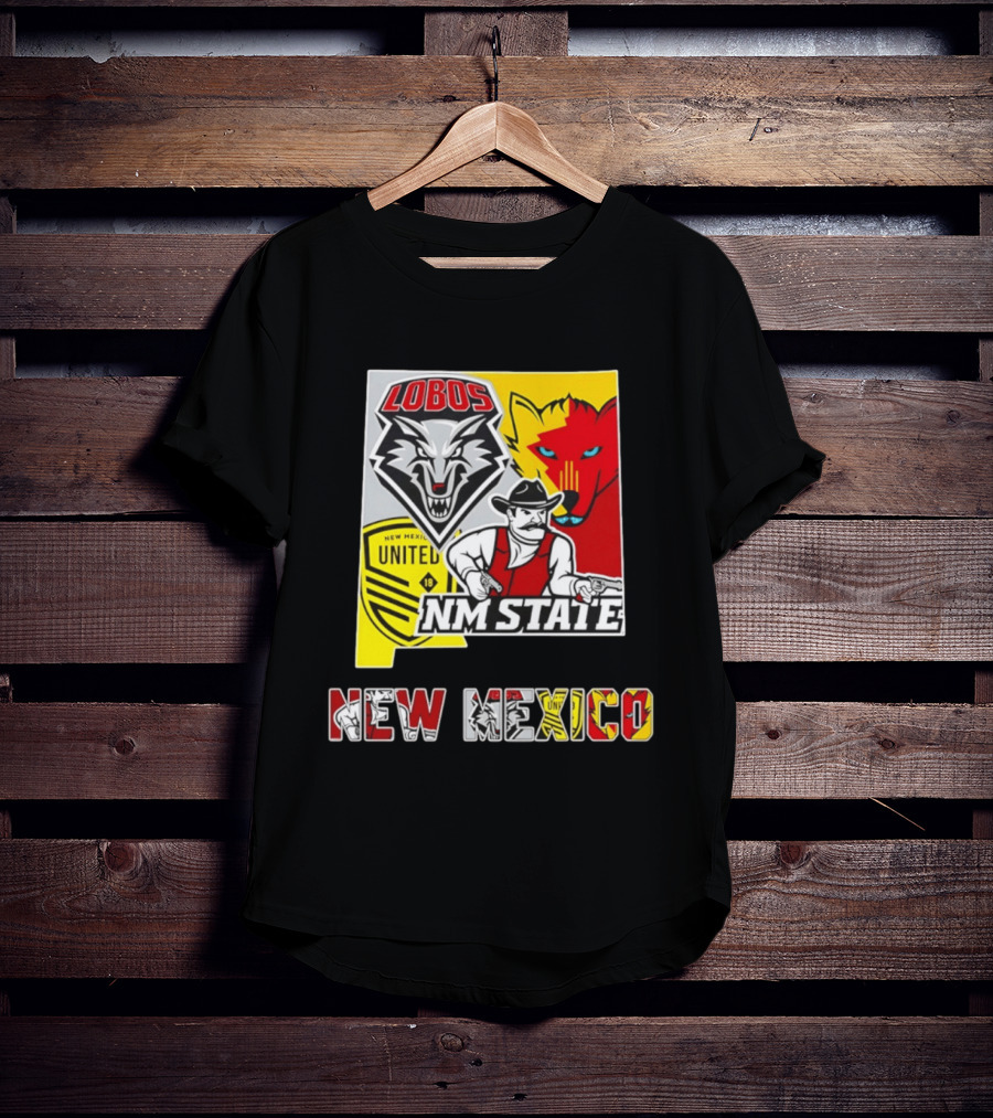 Lobos NM State New Mexico United T-Shirt