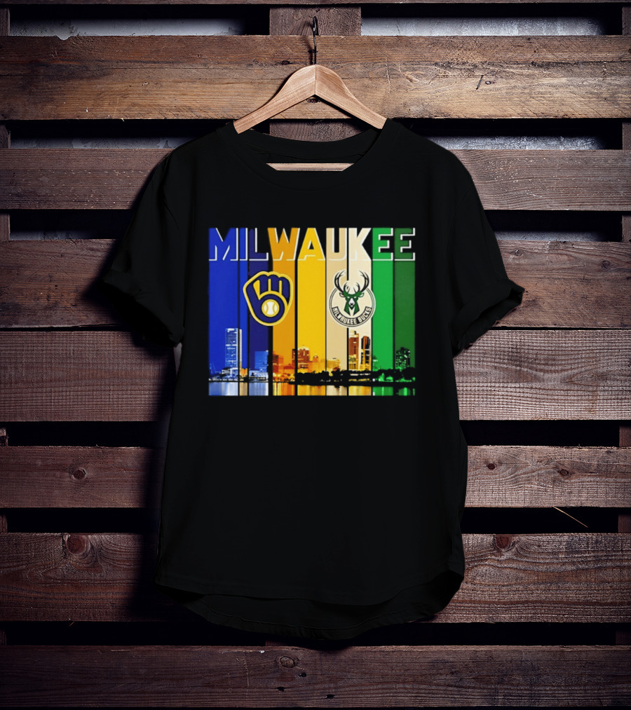 Milwaukee Brewers Bucks Skyline 2026 T-Shirt