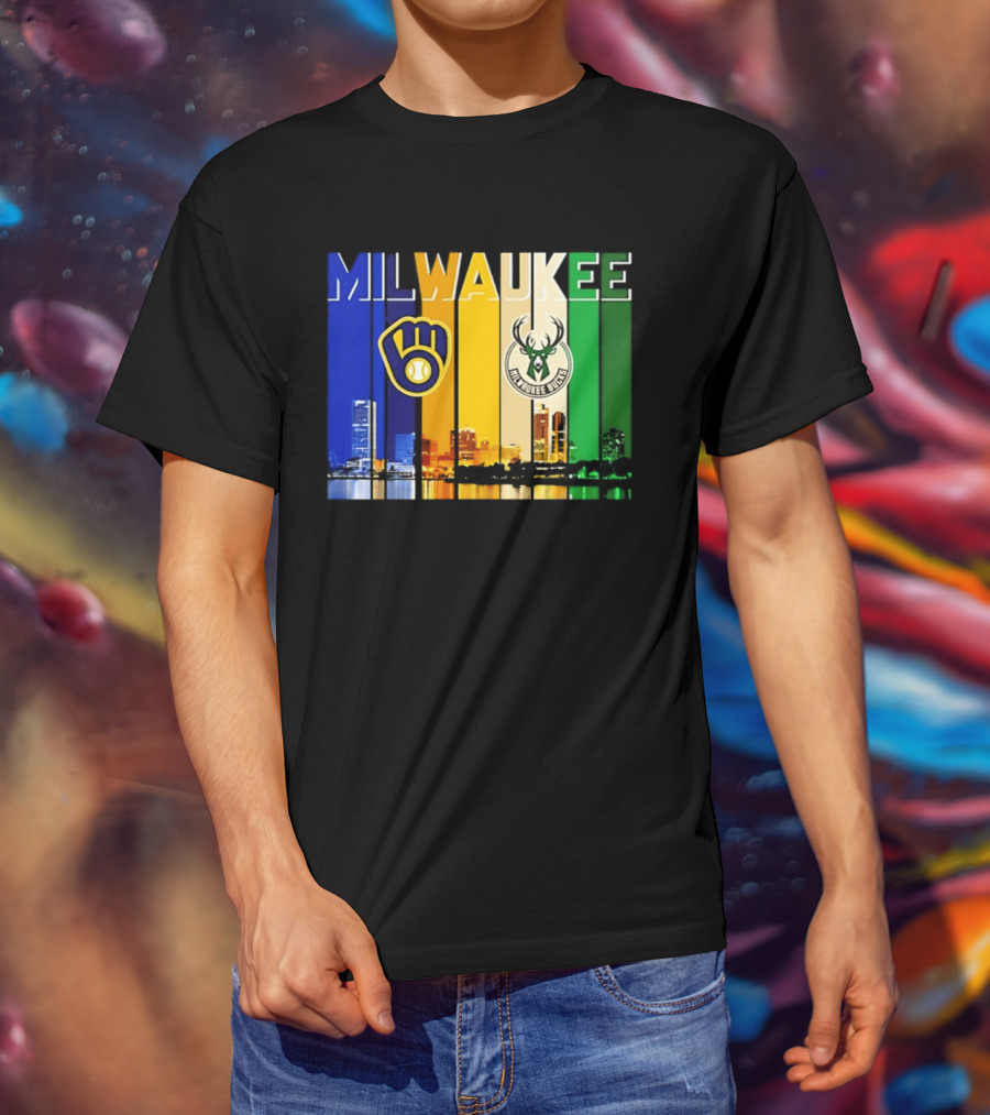 Milwaukee Brewers Bucks Skyline 2026 T-Shirt