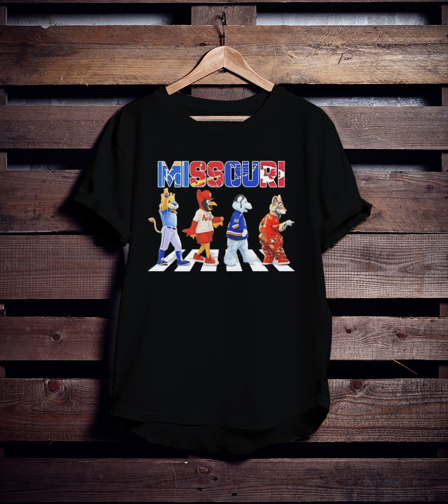 Missouri Sports Mascots Abbey Road Walk 2026 T-Shirt